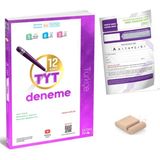 ÜçDörtBeş Yayınları Tyt Türkçe Deneme / 12 Branş Deneme Üçdörtbeş - 345 / Yks 2026 + Tyt Deneme+Telefon Tutucu - Yeni Basım
