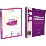 ÜçDörtBeş Yayınları TYT Türkçe ve Karekök Rutin Olmayan Problemler Soru Bankası 2 Kitap Set