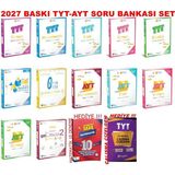 ÜçDörtBeş Yayınları Üç Dört Beş Tyt-Ayt 2027 Full Soru Bankası Seti Video Çözümlü - 45546551151551151
