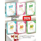 ÜçDörtBeş Yayınları UcDörtBeş 345-2026 TYT AYT Fizik Kimya Biyoloji Soru Bankası Setli Ürün 28 Deneme ile Üniversite Hazırlık