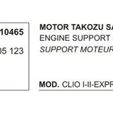 Üçel 10465 Renault Clio Sağ Motor Takozu
