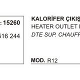 Üçel 15260 Renault R12 Kalorifer Çıkış Hortumu