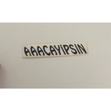 Üçel “aaacayipsin” Yapışkanlı Araç Sticker Yazı Araç Arkası Yazı Oto Cam Etiket Sticker Yazı