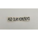 Üçel “ağzı Olan Konuşuyo” Yapışkanlı Araç Sticker Yazı Araç Arkası Yazı Oto Cam Etiket Sticker Yazı