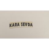 Üçel “kara Sevda “ Yapışkanlı Araç Sticker Yazı Araç Arkası Yazı Oto Cam Etiket Sticker Yazı