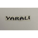 Üçel “yaralı” Yapışkanlı Araç Sticker Yazı Araç Arkası Yazı Oto Cam Etiket Sticker Yazı