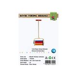 Üçer Ahşap Ahşap Büyük Boy Yürüme Arkadaşı Çıngırak, Yürüme Arkadaşı 0-24 Ay - Renkli