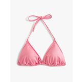 Üçgen Bikini Üstü İnce Askılı Boyundan Bağlamalı