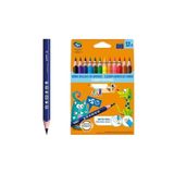 Üçgen Jumbo Kuru Boya Kalemi - 12'Li Paket, Çocuklar İçin
