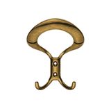 Üçgen Portmanto Askısı, Metal Vestiyer Askısı, 40 Gr, Dolap ve Duvar Askılığı, Antik Sari (Vidalı)