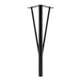 Üçgen Siyah Metal 41 Cm Mobilya Ayağı Sehpa İçin Dayanıklı Metal Mobilya Ayağı Ayakları