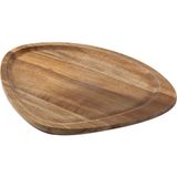 Üçgen Sunum Tahtası 27*21 Cm Fincansız . - Ahşap