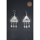 Üçgen Tasarım 925 Ayar Gümüş Telkari Kadın Küpe 201023942