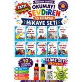 Üçgen Yayıncılık 1. Sınıf Öğretmen Tavsiyeli Okumayı Sevdiren 16 Sayfa 10 Kitaplık Hikaye Seti-2 (Slime Set Hediyeli) - Hayır