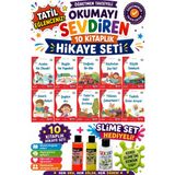 Üçgen Yayıncılık 1. Sınıf Öğretmen Tavsiyeli Okumayı Sevdiren 16 Sayfa 10 Kitaplık Hikaye Seti-3 (Slime Set Hediyeli) - Hayır