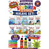 Üçgen Yayıncılık 1. Sınıf Öğretmen Tavsiyeli Okumayı Sevdiren 16 Sayfa 10 Kitaplık Hikaye Seti-4 (Slime Set Hediyeli) - Hayır