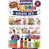 Üçgen Yayıncılık 1. Sınıf Öğretmen Tavsiyeli Okumayı Sevdiren 16 Sayfa 10 Kitaplık Hikaye Seti-5 (Slime Set Hediyeli) - Hayır