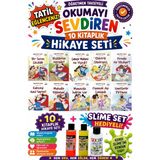 Üçgen Yayıncılık 1. Sınıf Öğretmen Tavsiyeli Okumayı Sevdiren 16 Sayfa 10 Kitaplık Hikaye Seti-6 (Slime Set Hediyeli) - Hayır