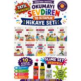 Üçgen Yayıncılık 1. Sınıf Öğretmen Tavsiyeli Okumayı Sevdiren 16 Sayfa 10 Kitaplık Hikaye Seti-8 (Slime Set Hediyeli) - Hayır