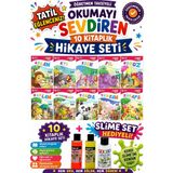 Üçgen Yayıncılık 2.sınıf Öğretmen Tavsiyeli Okumayı Sevdiren 16 Sayfa 10 Kitaplık Hikaye Seti-4 (Slime Set Hediyeli) - Hayır