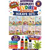 Üçgen Yayıncılık 2.sınıf Öğretmen Tavsiyeli Okumayı Sevdiren 32 Sayfa 10 Kitaplık Hikaye Seti-5 (Slime Set Hediyeli) - Hayır