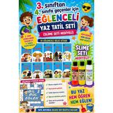 Üçgen Yayıncılık 3.sınıftan 4.sınıfa Geçenler Için Eğlenceli Tatil Seti (Slime Set Hediyeli)