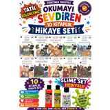Üçgen Yayıncılık 4.sınıf Öğretmen Tavsiyeli Okumayı Sevdiren 64 Sayfa 10 Kitaplık Hikaye Seti-2 (Slime Set Hediyeli) - Hayır