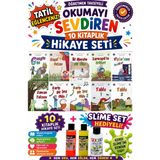 Üçgen Yayıncılık 4.sınıf Öğretmen Tavsiyeli Okumayı Sevdiren 64 Sayfa 10 Kitaplık Hikaye Seti-3 (Slime Set Hediyeli) - Hayır
