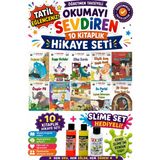 Üçgen Yayıncılık 4.sınıf Öğretmen Tavsiyeli Okumayı Sevdiren 64 Sayfa 10 Kitaplık Hikaye Seti-5 (Slime Set Hediyeli) - Hayır