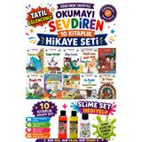 Üçgen Yayıncılık 4.Sınıf Öğretmen Tavsiyeli Okumayı Sevdiren 64 Sayfa 10 Kitaplık Hikaye Seti-5 (Slime Set Hediyeli)