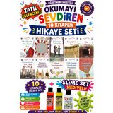 Üçgen Yayıncılık 4.sınıf Öğretmen Tavsiyeli Okumayı Sevdiren 64 Sayfa 10 Kitaplık Hikaye Seti-6 (Slime Set Hediyeli) - Hayır