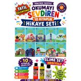 Üçgen Yayıncılık 4.Sınıf Öğretmen Tavsiyeli Okumayı Sevdiren 64 Sayfa 10 Kitaplık Hikaye Seti-7 (Slime Set Hediyeli)