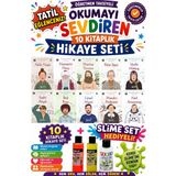 Üçgen Yayıncılık 4.sınıf Öğretmen Tavsiyeli Okumayı Sevdiren 64 Sayfa 10 Kitaplık Hikaye Seti (Slime Set Hediyeli) - Hayır