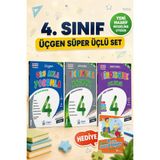 Üçgen Yayıncılık Üçgen 4. Sınıf Süper Üçlü - Tüm Derslere Yolculuk + Problemler + Oku Anla + Hediye (Sosyal Çalışma Yapr)