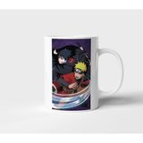 Uchiha Sasuke Uzumaki Naruto Anime Tasarım Kupa - Hediyelik Kupa - Baskılı Kupa - 001 - Beyaz - 300 ml
