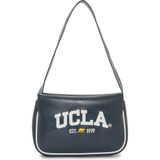 Ucla Blanca Lacivert Suni Deri Omuz Çantası - Kadın Çanta - 26x16x7