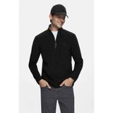 UCLA Gremıo Siyah Polar Dik Yaka Nakışlı Standard Fit Erkek Sweatshirt