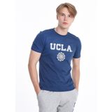 Ucla Lacivert Gayley Bisiklet Yaka Baskılı Erkek T-shirt