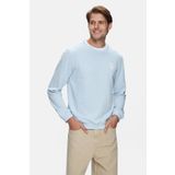 UCLA Mat Mavi Bisiklet Yaka Baskılı Standard Fit Erkek Sweatshirt VALLEY