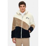 Ucla REGGIE Kemik Rengi Kıvırcık Polar Pamuklu Standard Fit Erkek Ceket - Regular Fit