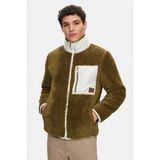 Ucla Sınead Koyu Yeşil Polar Standard Fit Erkek Ceket - 2XL