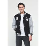 Ucla UPLAND Siyah Çıtçıtlı Baskılı Standard Fit Erkek Mont - 3XL