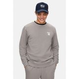 Ucla Valley Grafit Bisiklet Yaka Baskılı Standard Fit Erkek Sweatshirt - Gri - Grafit - M