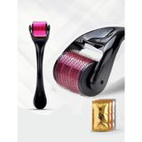 Uçlu 540 Iğneli Derma Roller 0,5 mm Iğne Cilt Yüz Vücut Yenileme - Serum Seti Hediyeli