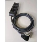 Üçlü Çocuk Korumalı Topraklı Priz Ve Monoblok -L- Model Fişli 3X1,5Mm Ttr H05vv-F Ara Kablo