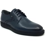 Üçlü Deri Erkek Günlük Yazlık Klasik Bağcıklı Ayakkabı 39-46 - Lacivert
