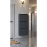 Üçlü Metal Ayakkabılık Premium Antrasit Antrasit