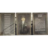 Üçlü Milli Levha - Siyah - DİKDÖRTGEN - 30X45