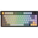 Üçlü Mod Membran Gaming Klavye,%75 Düzen, 4000MAH Batarya, Rgb 14 Efekt, Tft Ekran, Type-C, Blue