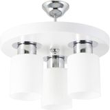 Üçlü Modern Spor Model Yuvarlak Tepsi Beyaz Avize NOCOLOR-1AA15D17 Tek Ebat 3501-3WHT